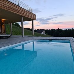 Terrasse & Pool Ferienhaus Weinschlöss'l ©Liebe zur Steiermark
